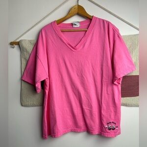 Body glory made in Canada pink Pacifist Boho hippie minimalist top Size L Vtg
